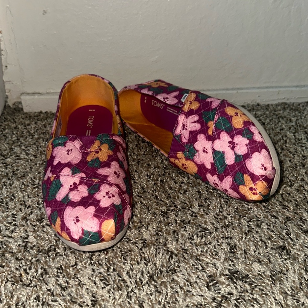 Alpargata Floral Slip On Flats - TOMS